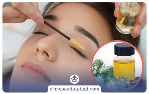 پرپشت کردن ابروها با روغن کرچک