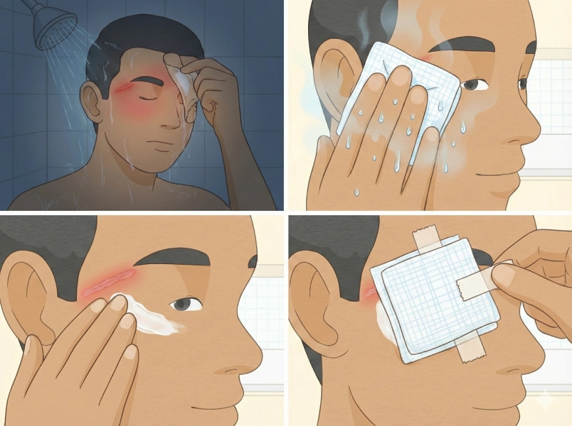 مراقبت روز 1 تا 3 بعد از لیزر اربیوم